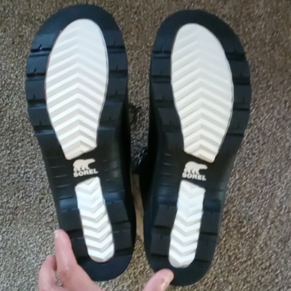 Sorel Black Whistler Mid Waterproof Leather Boots NWOB - Picture 8 of 11